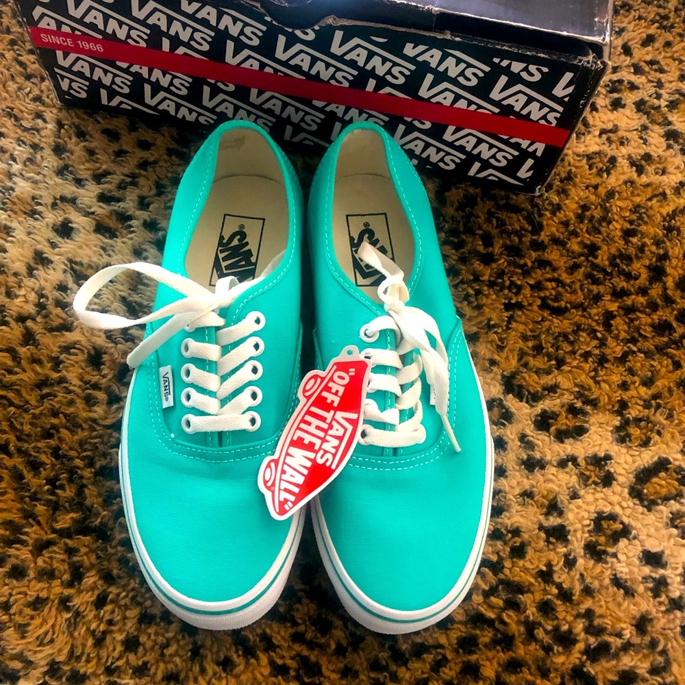 Vans Authentic Pool Green/ True White shoes sneakers lace up size 8 / 6